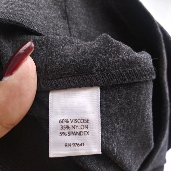 J. Jill Dark Charcoal Heather Ponte Pencil Skirt Size M - Picture 6 of 7